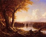 Indian at Sunset by Thomas Cole